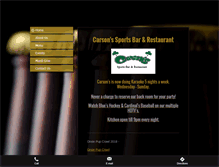 Tablet Screenshot of carsonssportsbar.com